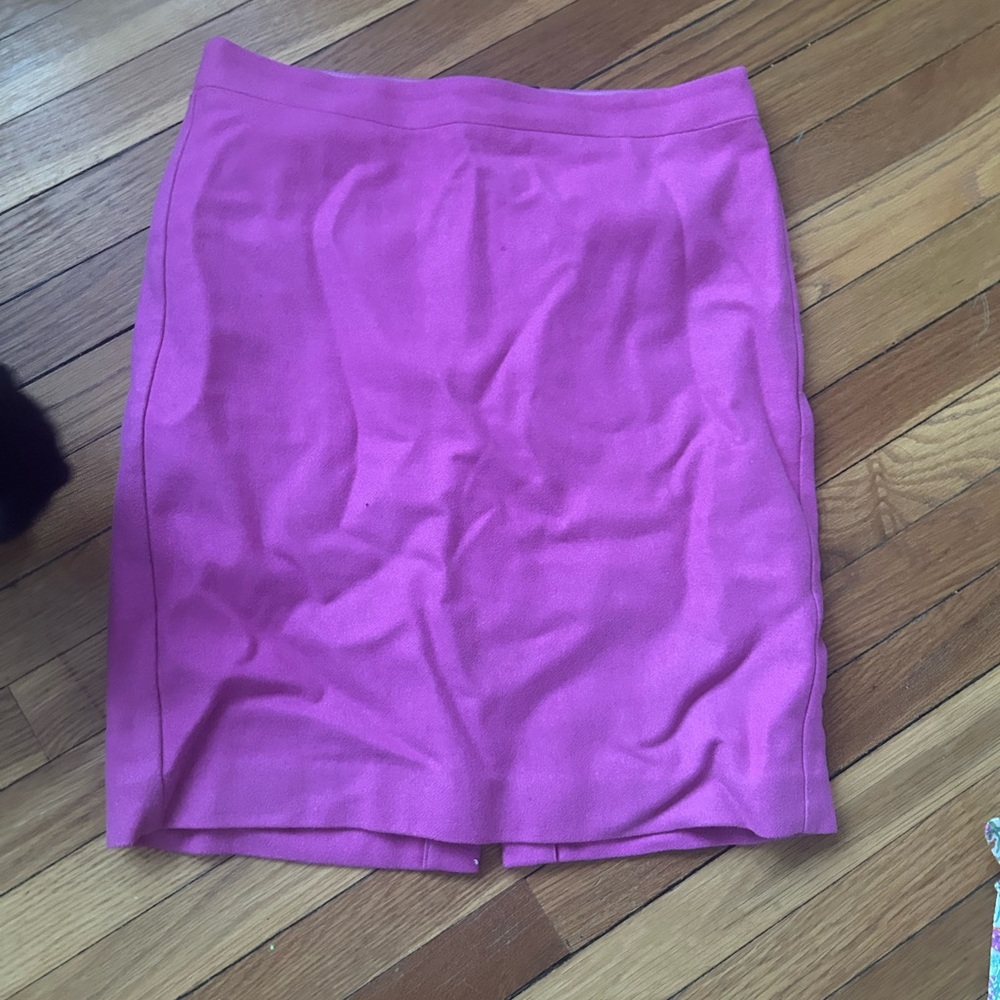 Fuschia J. Crew Wool Women's Skirt